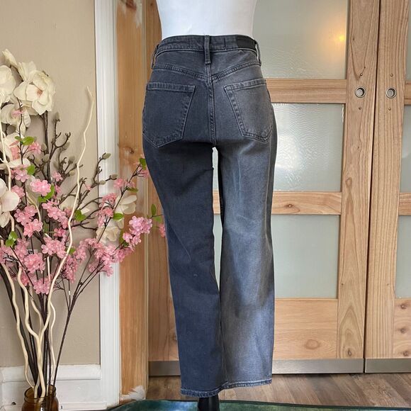 Hollister Women Jeans size 0R Curvy High Rise Stretch Black Mom Smokey - Picture 7 of 10